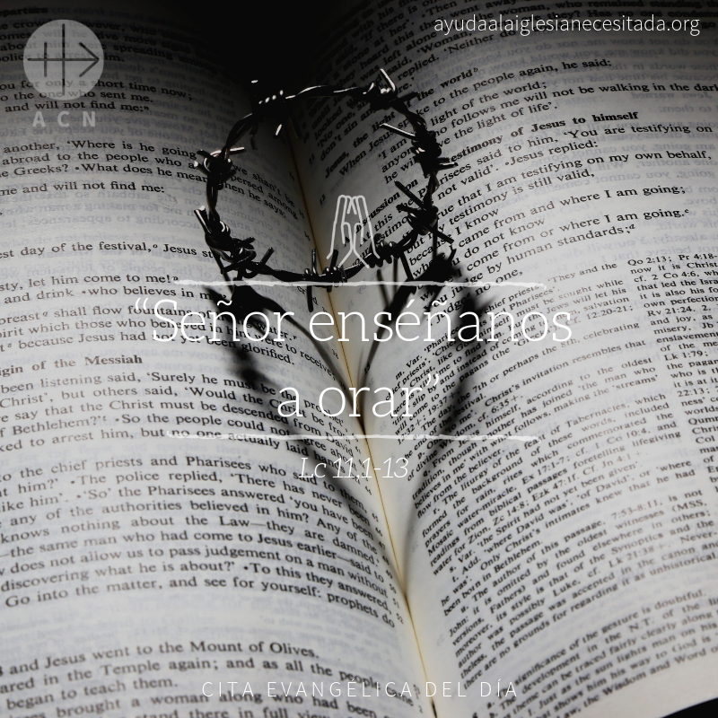 #Àngelus: Quina oració més maca és aquesta, reconèixer que no sabem que necessitem que ens ensenyin. Jesús ensenya’m, ensenya’m, fallo tants cops i no vull, però tu ensenya’m a pregar i a tantes coses.