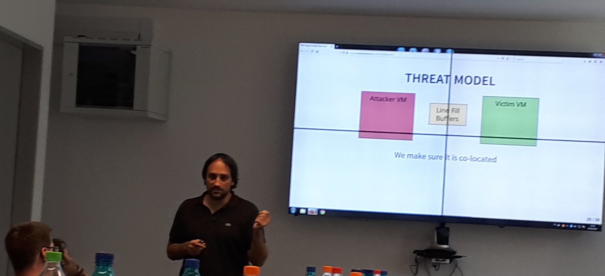 jordiguijarro's tweet image. Now at @unicore_project meeting at UPB @c_giuffrida from @vu5ec talking about #RIDL and #intel cpus.