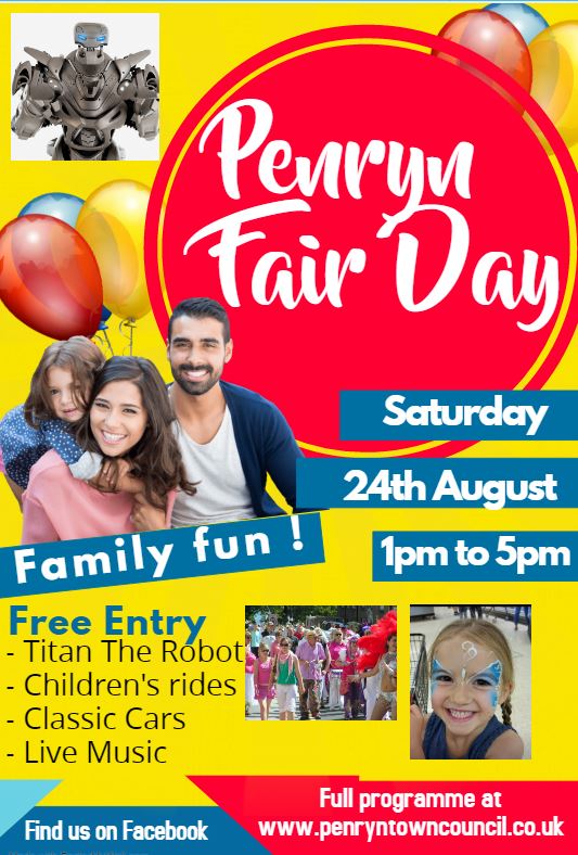PenrynTC's tweet image. #penrynfairday #titantherobot #penryn #summer