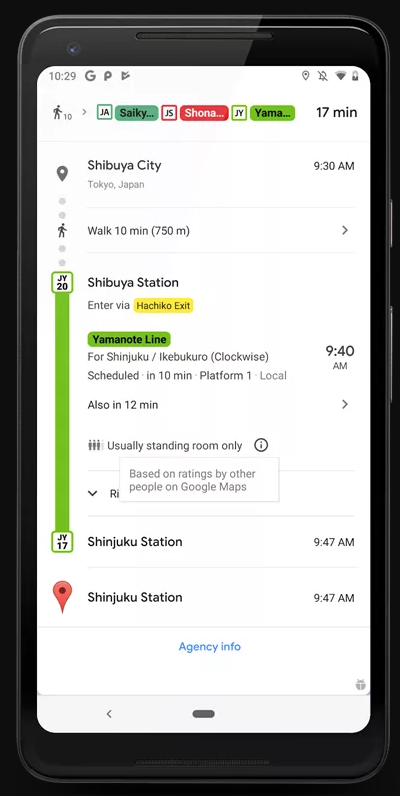 Google va pouvoir vous dire à quel point votre bus ou votre train est surpeuplé ! #Google #Tech #Transports bit.ly/31Y8e0R