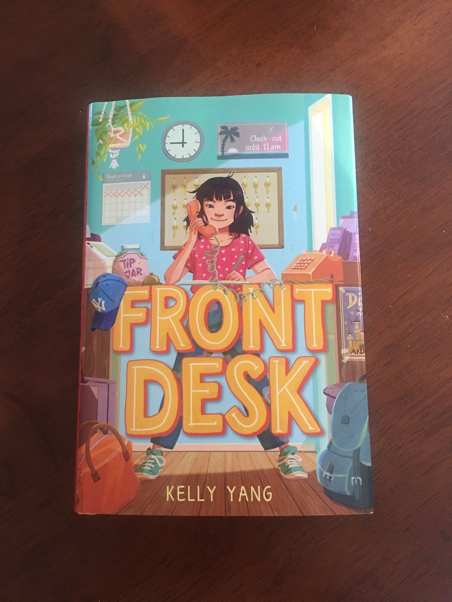 Kim_Chaffee's tweet photo. I absolutely loved FRONT DESK by @kellyyanghk Thank you so much to @MrSchuReads for gifting it to me at this year’s #NESCBWI19 conference. I finally had the chance to sit with it yesterday and couldn’t put it down. Powerful. Enlightening. Important. #amreading https://t.co/bkRBkgYRlL