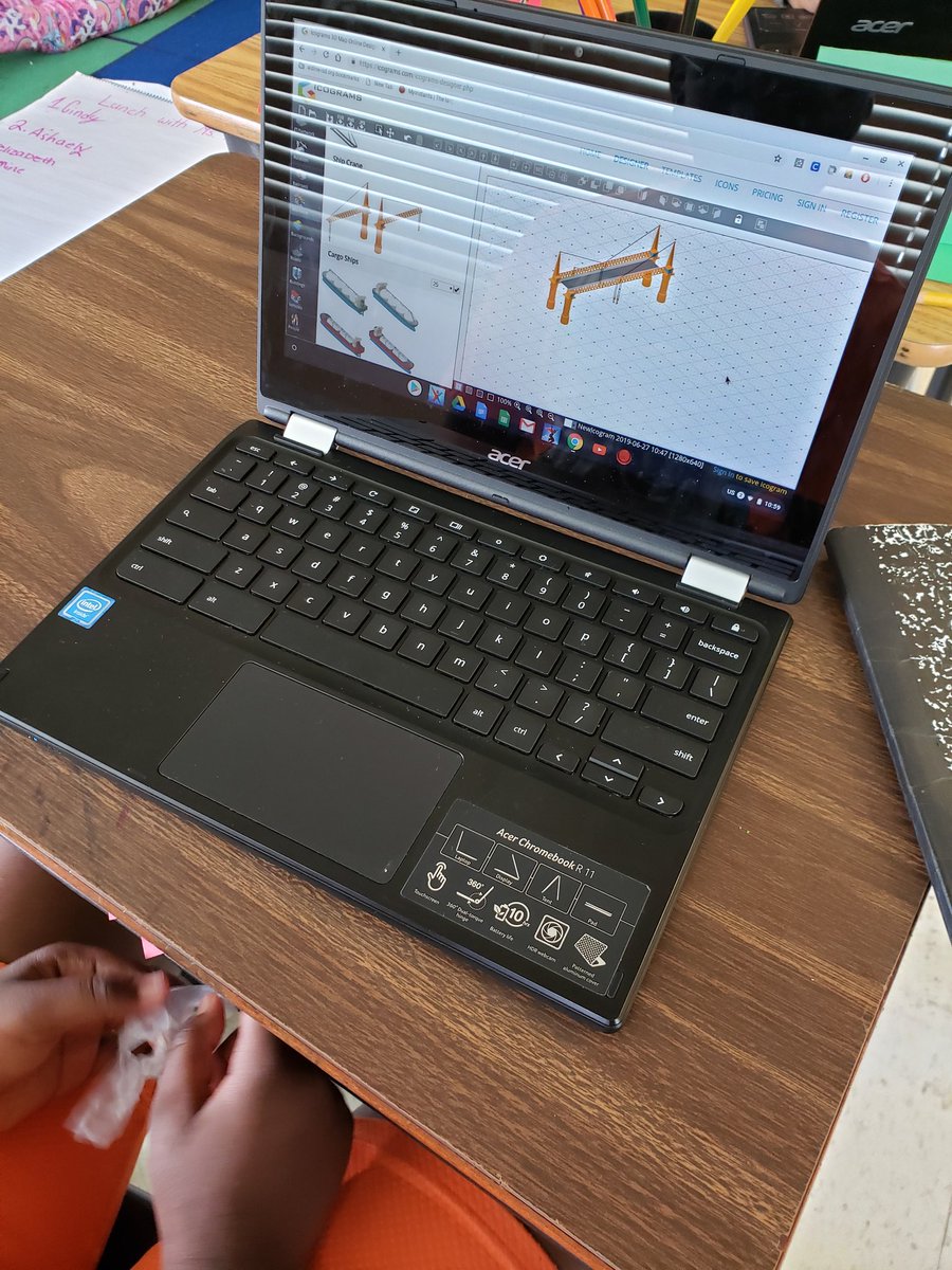 Angela_Painter's tweet image. Some of my #CampOleson campers chose to use @icograms to build their park digitally for their final park presentation. #aisdsummercamp