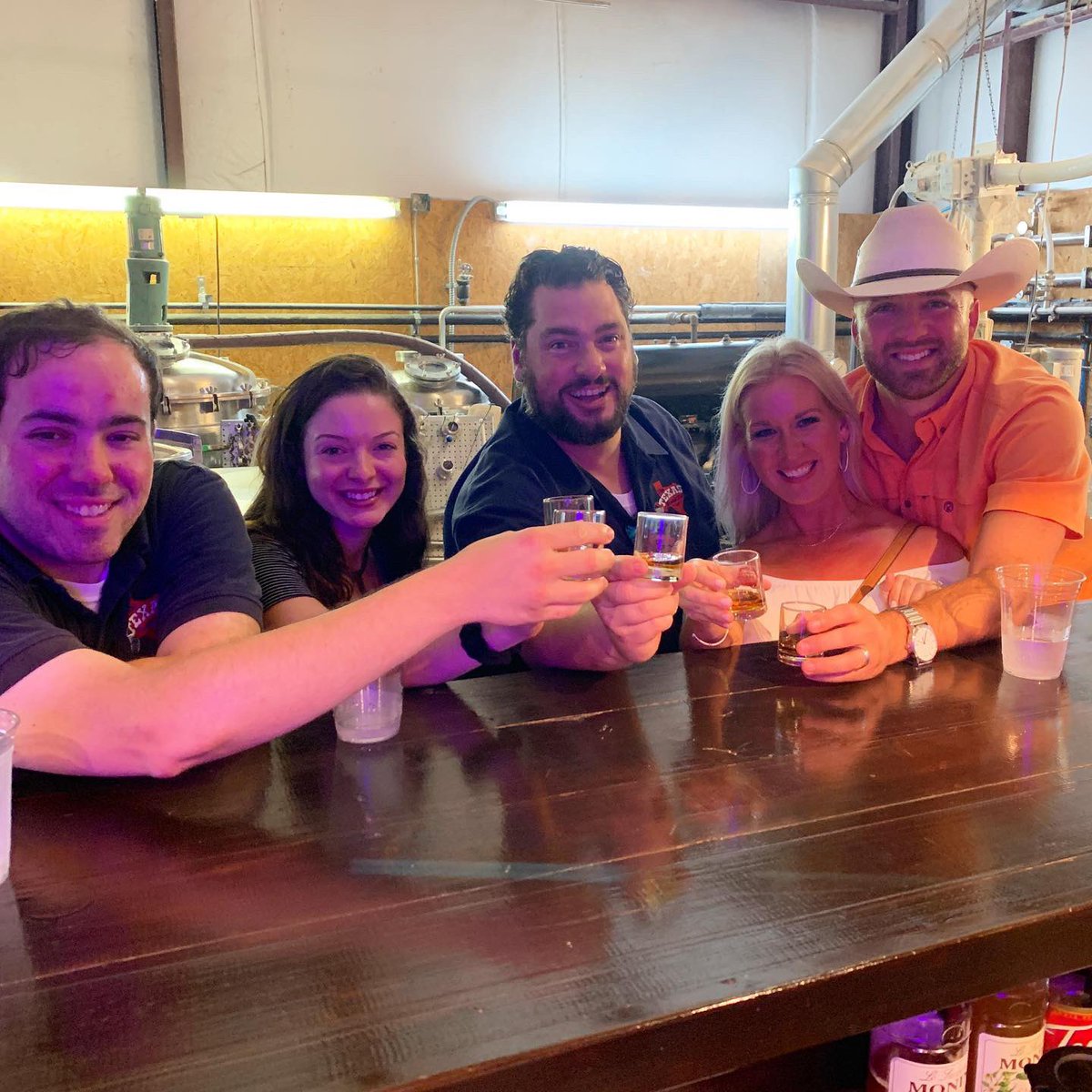TexasBucketList's tweet photo. Whiskey with our friends at Rio Brazos Distillery makes for a marvelous way to experience Bryan College Station! Thank you Nathan for letting us sample your wonderful whiskey! #thetexasbucketlist #experiencebcs #whiskey https://t.co/7dpq6xPUcb