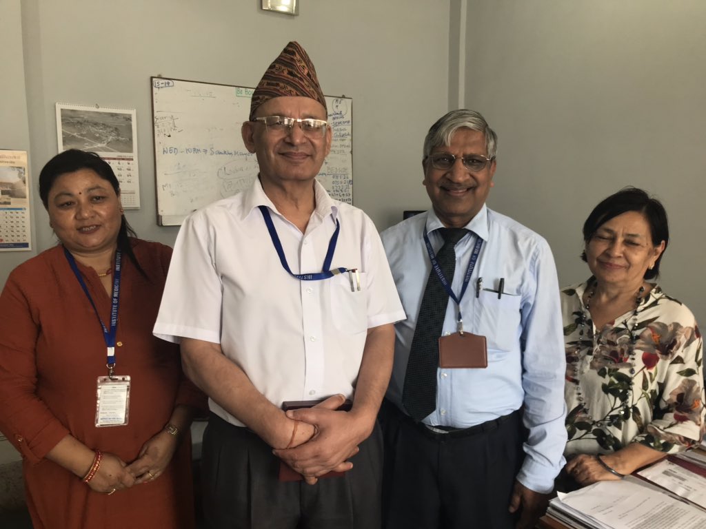 doc4brains's tweet photo. Thanks to @Dr_JP_Agrawal and his team at Institute of Medicine at Tribhuvan teaching hospital for sharing their goals in improving medical education @Royal_College #globalmeded  #Kathmandu https://t.co/Rs6WgUDExP