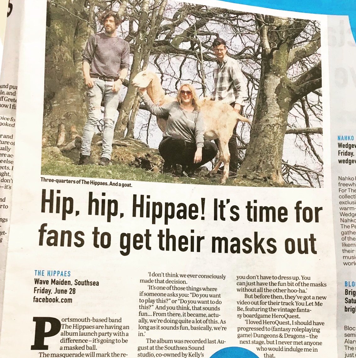 theWaveMaiden's tweet photo. Live music TONIGHT from THE HIPPAES at their Masked Ball Album Release gig! #thewavemaiden #livemusic #gigs #musicpals #indiebiz #indievenue #craftbeerbar #craftbeerlife #supportlocalartists #indiemusic #masquerade #albumrelease #launchparty #thehippaes #wavemaiden #southsea https://t.co/FmRXjq5aRP