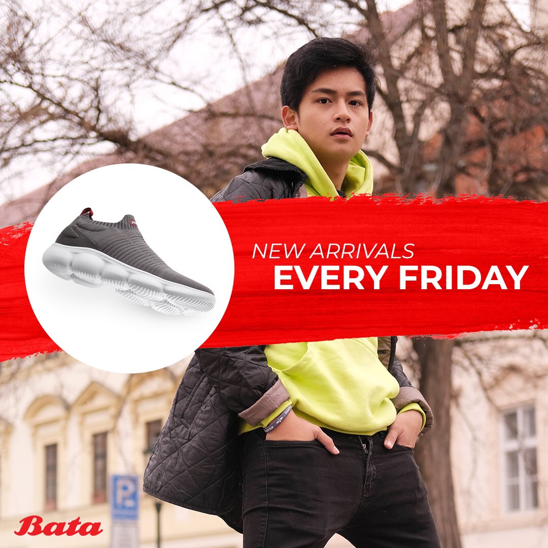 BataIndonesia's tweet photo. Pengen punya sepatu yang cocok dipake ke mana aja tanpa ribet?Tenang, ada beragam sepatu keluaran model terbaru lho di New Arrivals Every Friday. Salah satunya, #PowerMello Dexter. Yuk, segera kunjungi store Bata terdekat dan pilih sepatu favoritmu! #MulaiDenganBata https://t.co/GvtoyZMzOS