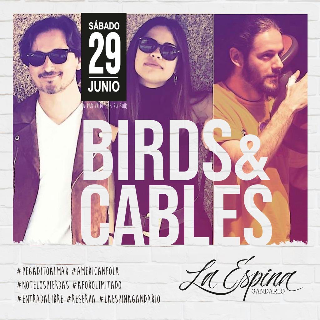 Mañana sábado a partir de las 20:30 <a href="/birdsandcables/">birdsandcables</a> en #LaEspina #Gandarío 🎶🏖🎶 #Concierto 

#Galicia #ACoruña #Coruña #Musica #Gandario #Playa #conciertos #music #liveshow #concert #acoustic #americana #folkrock #folkpop #cancionesoriginales #originalsongs #sabado #29junio 🐥