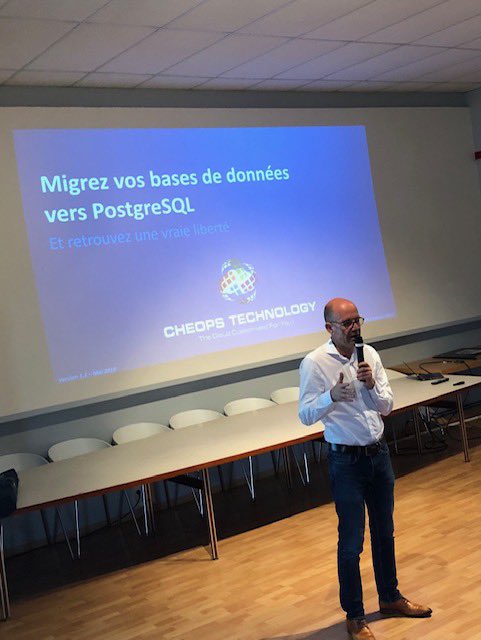 CheopsTechno's tweet image. CHEOPS TECHNOLOGY participe à la réunion du club DSI 17 en présence de DSI d’entreprises et organisations les plus influentes de la Charente Maritime.
Au programme, présentation de nos offres HyperCom et de la migration Oracle vers PostgreSQL.

#PostgreSQL #CHEOPSTECHNOLOGY