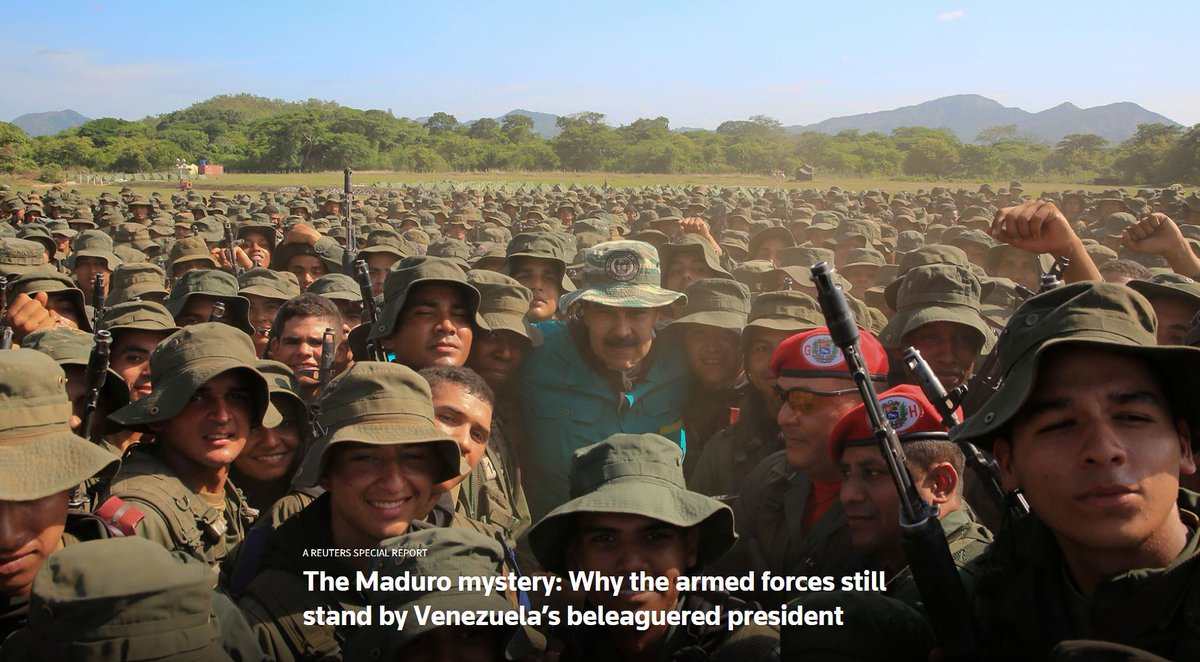 SPECIAL REPORT: The Maduro mystery: Why the armed forces still stand by Venezuela’s beleaguered president https://reut.rs/2IWfO4B
