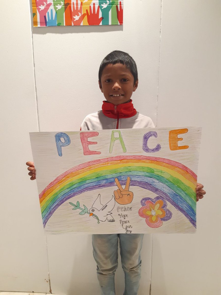IWPGSouthAfrica's tweet photo. A beautiful Peace art piece created by Abdul-Qaadir Fataar from Liesbeeck Primary School
at the 2nd International IWPG peace art competition held in Cape Town, South Africa. #IWPG https://t.co/JvfOzV4S1W