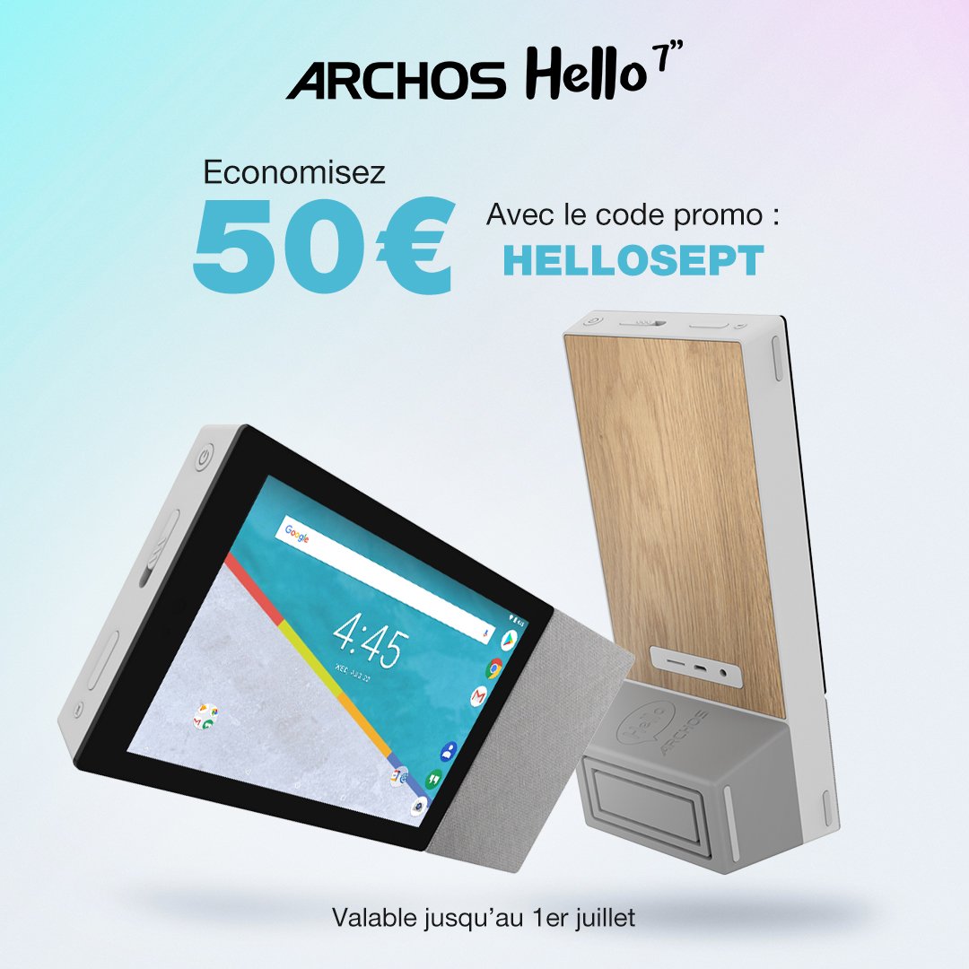 🎉 Profitez de notre offre promo jusqu'au 01/07/19 à 23h59 shop.archos.com/fr/ 🎉 #archos #hello7 #hello #promo #soldes