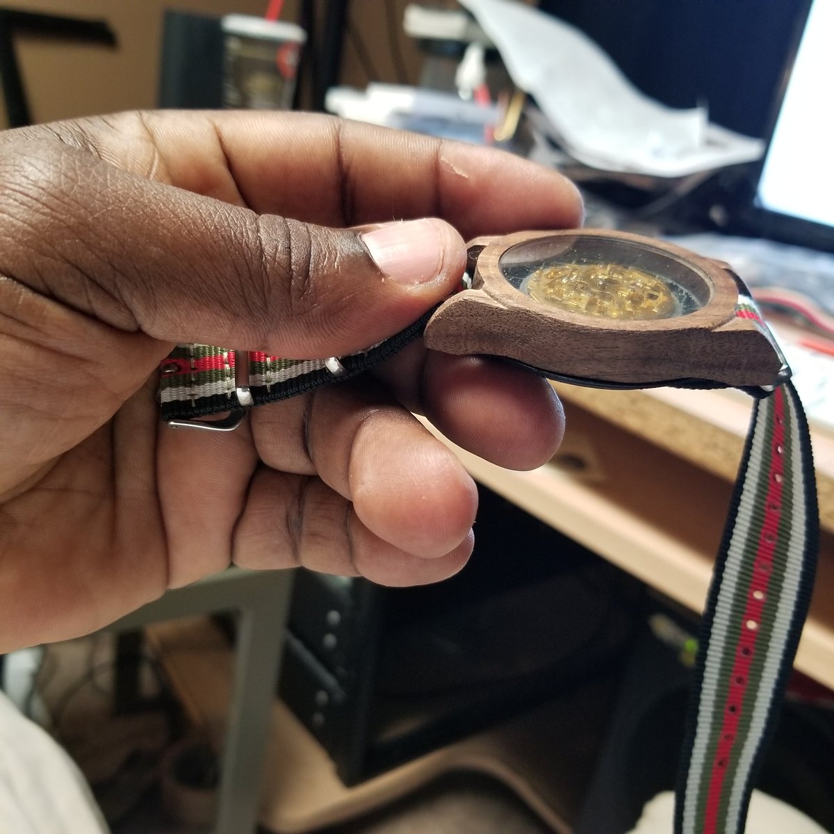 cybersapp's tweet photo. Handmade wood watches made by me. https://t.co/eHcXRhiZoy
