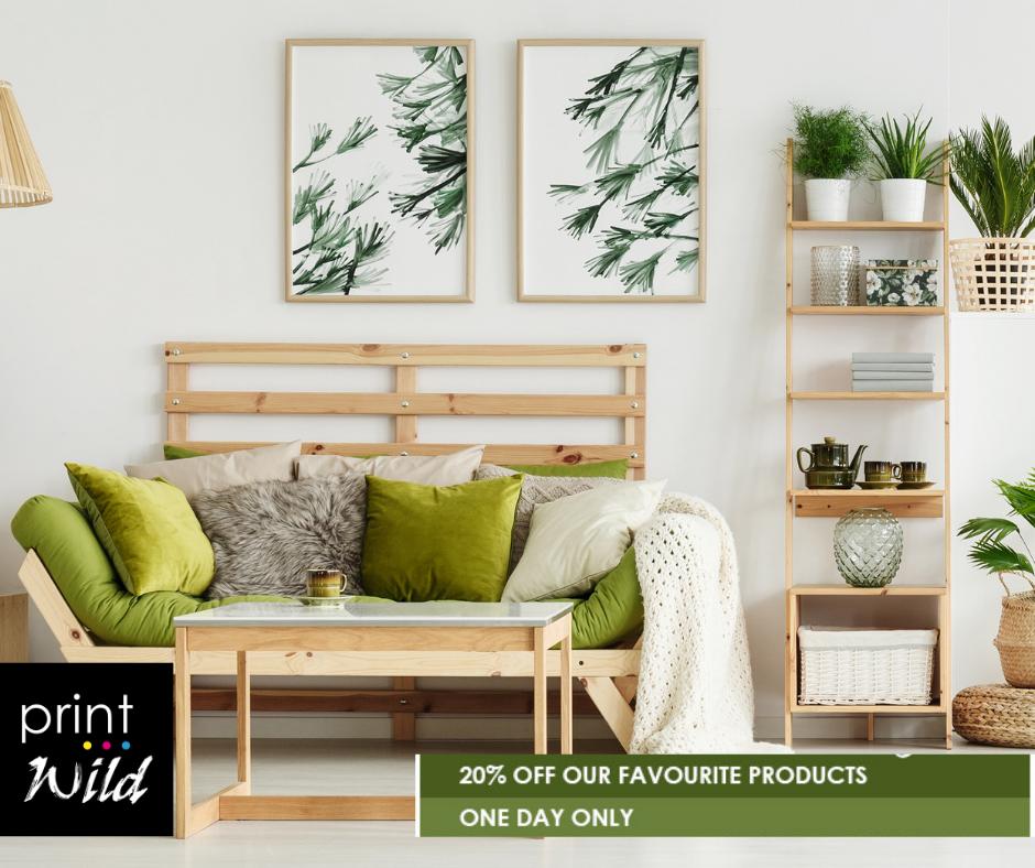 These are a few of our favourite things!
20% off Faceblocks, Canvases, Contemporary Frames, Big 1's and Tiny Tots TODAY ONLY!
Make your Friday that much sweeter with PrintWild!