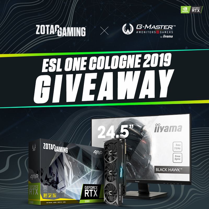 ZOTAC_DACH's tweet image. Zusammen mit @iiyamaCo verlosen wir zum Auftakt der #ESLOneCologne 2019 eine ZOTAC Gaming GeForce RTX 2080 AMP sowie einen iiyama G-MASTERS 24,5 Zoll Gaming-Monitor. 🎉

Zum Gewinnspiel: bit.ly/ESLONEGiveaway

#Gewinnspiel #Verlosung #CSGO #Esport