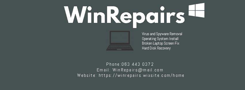 WinRepairs's tweet image. Any laptop issues?

Contact us via:
Email:WinRepairs@mail.com
Whatsapp:063 443 0372