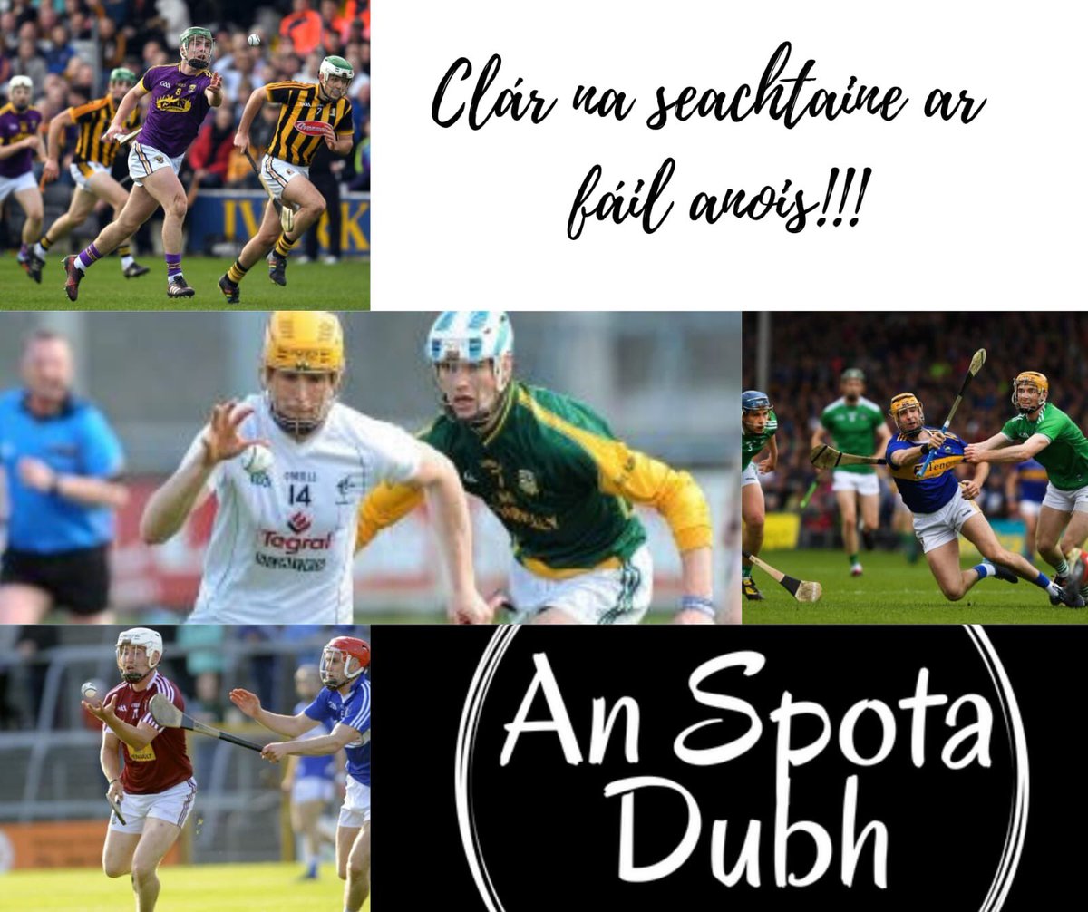 3 Chluiche Iomána a bhí faoi chaibidil againn an tseachtain seo le <a href="/Tonydmurphy/">Tony Ó Murchú</a> 
<a href="/OfficialWexGAA/">Wexford GAA</a> agus <a href="/kilkennygaa/">Kilkenny GAA</a> 
<a href="/TipperaryGAA/">Tipperary GAA</a>  agus <a href="/LimerickGAAzine/">Green & White Publications</a> atá beo ar <a href="/SportRnaG/">RnaG Spórt</a> 
Agus <a href="/CLGLaois/">Laois GAA</a> agus <a href="/westmeath_gaa/">Westmeath GAA</a>  ata beo ar <a href="/SportTG4/">Spórt TG4</a>  freisin 

Bí linn #Gaeilge #GAA