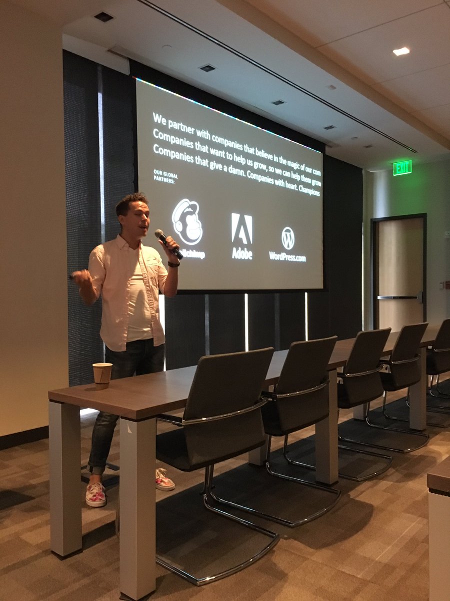 Philadelphia_CM's tweet image. Jere thanks our awesome global sponsors: @Mailchimp @Adobe @wordpressdotcom and local partners Andrew Gormley and Box Co. #CMWonder #creativemornings #cmphl