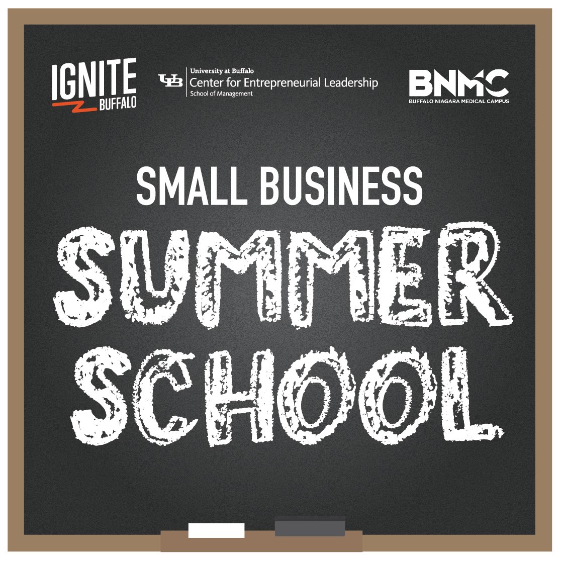 43North_'s tweet photo. Summer is officially here, so that means it's time for summer school! Join us each Tuesday morning for #IgniteBuffalo #SmallBusiness Summer School starting July 9th.
Sign up: https://t.co/sgRZG7UtOA
cc @UBSchoolofMGT @BNMC @MandT_Bank @LumsdenCPA https://t.co/t1yP60ZExp