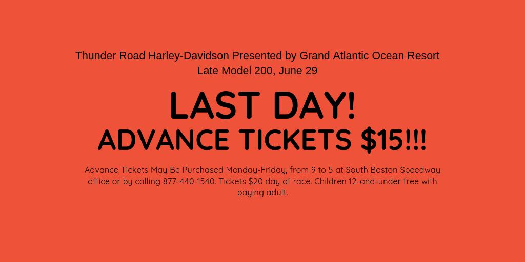 SoBoSpeedway57's tweet image. Quick, before it's too late, take advantage of this deal! #nascar #nascarhometrack