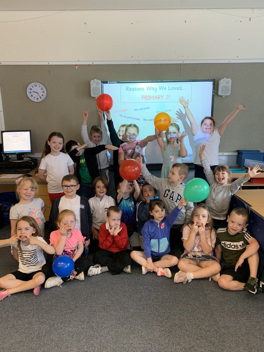 MissRhindP2's tweet photo. Have a great summer primary 2. Good luck in primary 3 when it comes. You are all superstars💫🎉 https://t.co/3uX0PfDJes