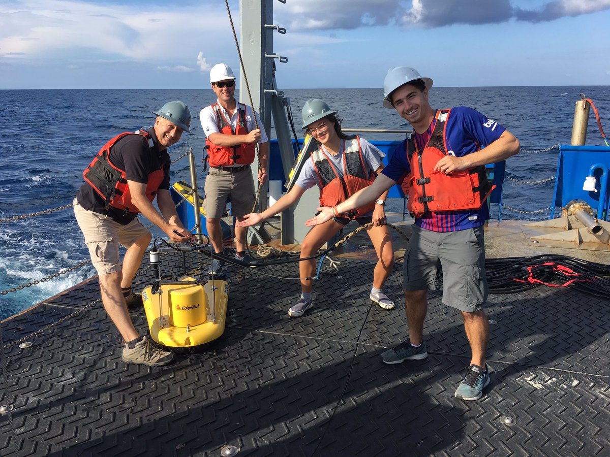 BEAMS_Doc's tweet photo. Just wrapped up our final survey! Great data collected and processed by the BEAMS students! Great cruise! @CofCSSM @cofcgeology https://t.co/AuLqwAaymx