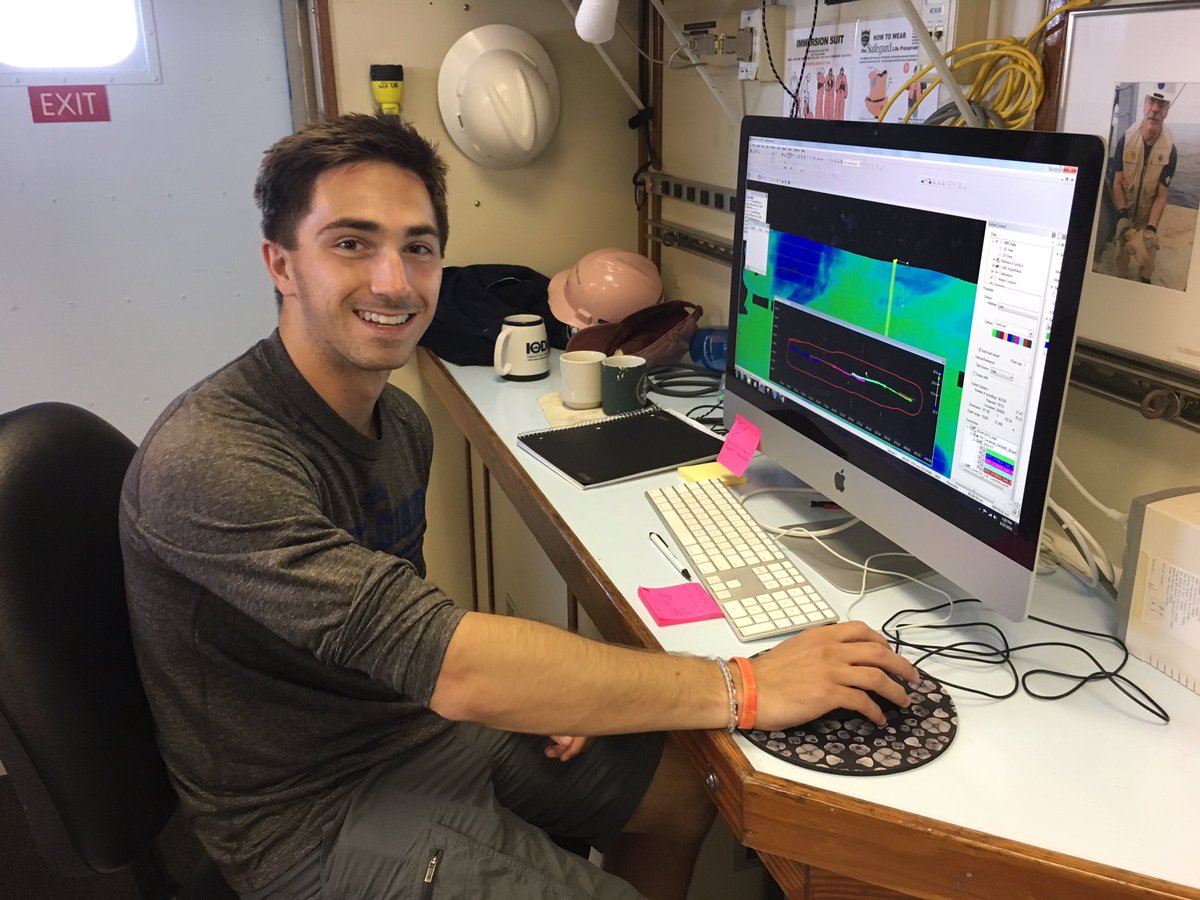 BEAMS_Doc's tweet photo. Just wrapped up our final survey! Great data collected and processed by the BEAMS students! Great cruise! @CofCSSM @cofcgeology https://t.co/AuLqwAaymx