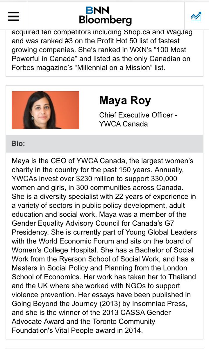 PernilleMoeller's tweet photo. I could not be prouder of my brave and clever friend @maya_roy1 . Named by @Bloomberg as 40 under 40 to watch, she is a guiding star to many. #dogoodwell #thirdsector https://t.co/areu4QxAWR