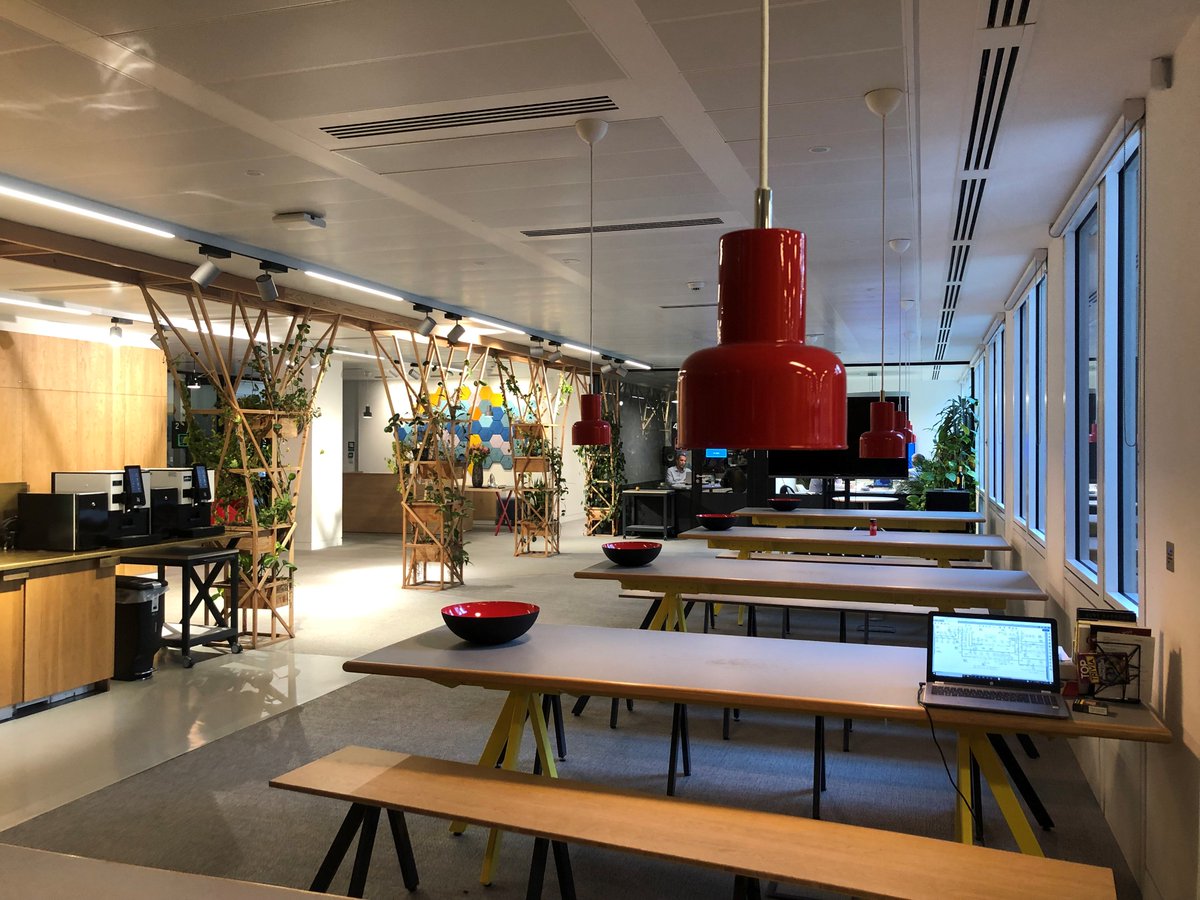 WellArchDesign's tweet photo. Staffs when surrounded by any combination of plants, natural daylighting and ventilation, are much happier. We have visited our friend and collaborator @Cundall_Global , their wellness certified office in central London. Very impressed by the experience! https://t.co/dMReXYBJot