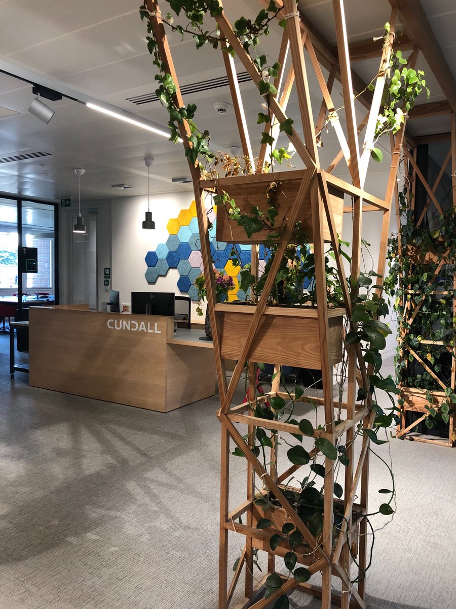 WellArchDesign's tweet photo. Staffs when surrounded by any combination of plants, natural daylighting and ventilation, are much happier. We have visited our friend and collaborator @Cundall_Global , their wellness certified office in central London. Very impressed by the experience! https://t.co/dMReXYBJot