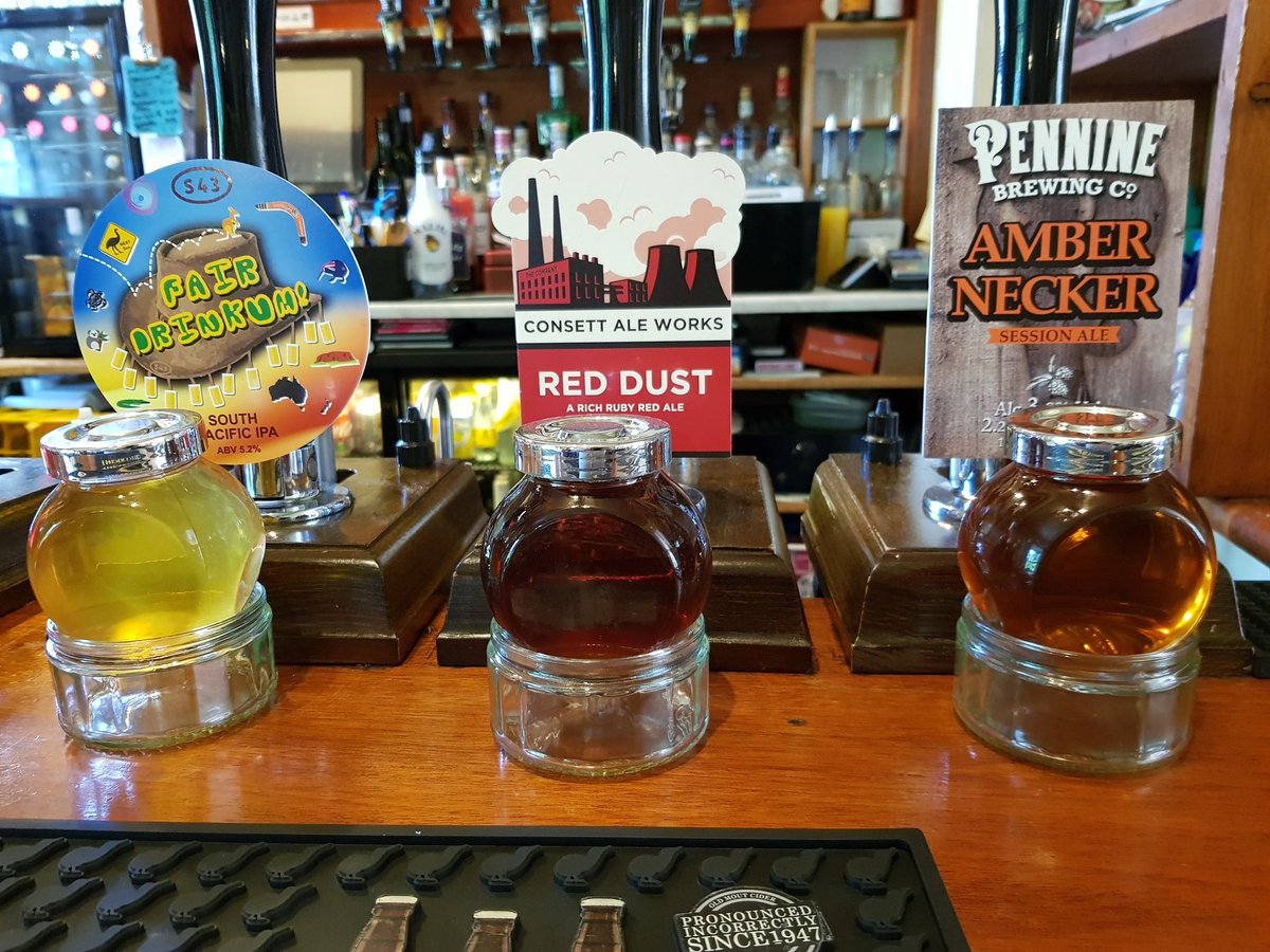 #otb today
<a href="/S43Brewery/">S43 Brewery</a> #fairdrinkum
#consettale #reddust
<a href="/PennineBrewing/">Pennine Brewing Co</a> #amberneckar
Perfect weather for drinking #realale in <a href="/VisitAlstonMoor/">Visit Alston Moor</a> #Cumbria @NorthPennAONB