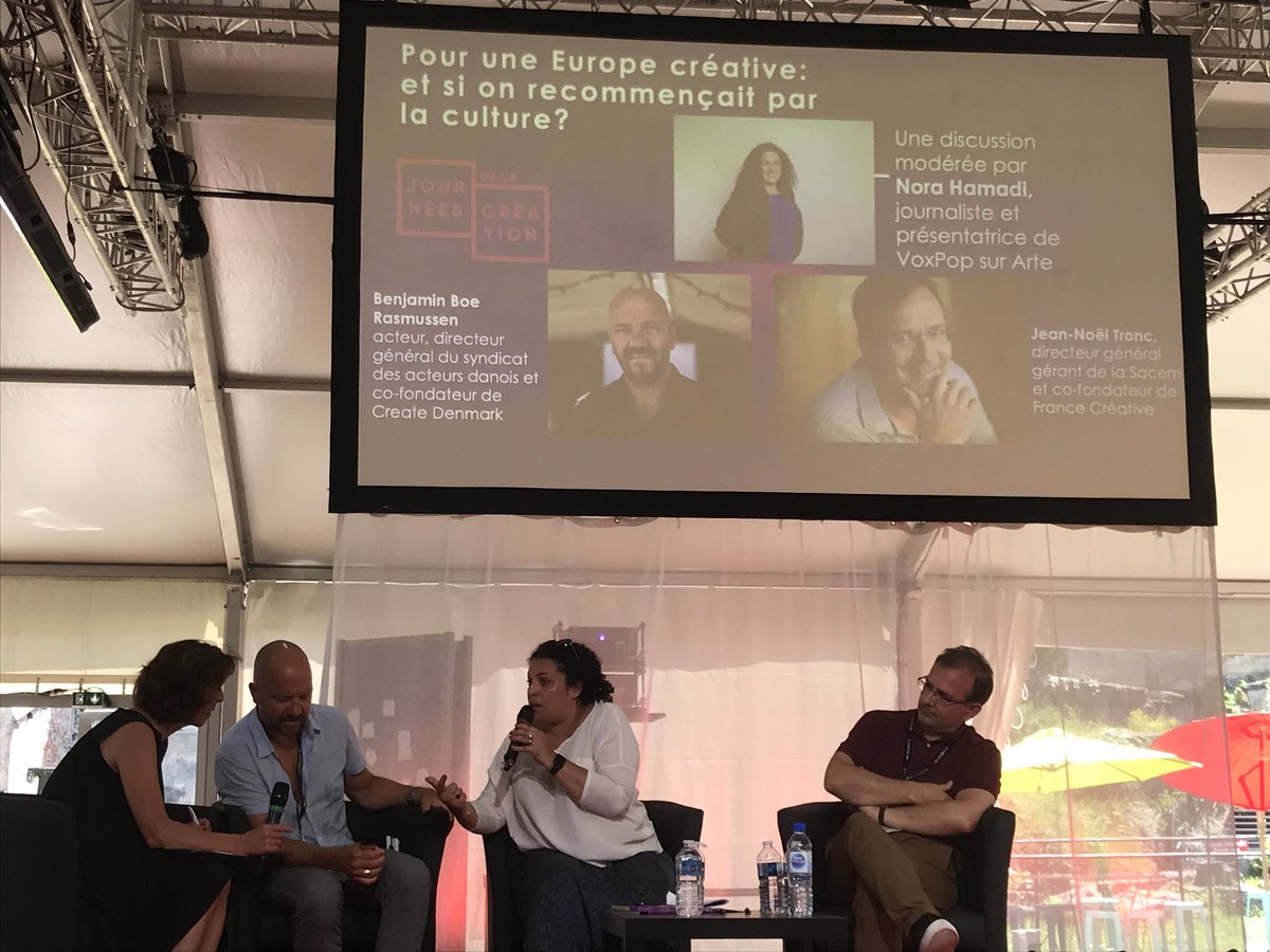RonyHerve's tweet photo. @jntronc avec justesse insiste sur la valeur ajoutée des industries creatives et sur l’action qu’il faut mener sans relâche auprès des autorités européennes. Rien n’est jamais acquis en effet, un combat essentiel que la @webscam partage totalement #J2creation https://t.co/EeOEuR3s9h