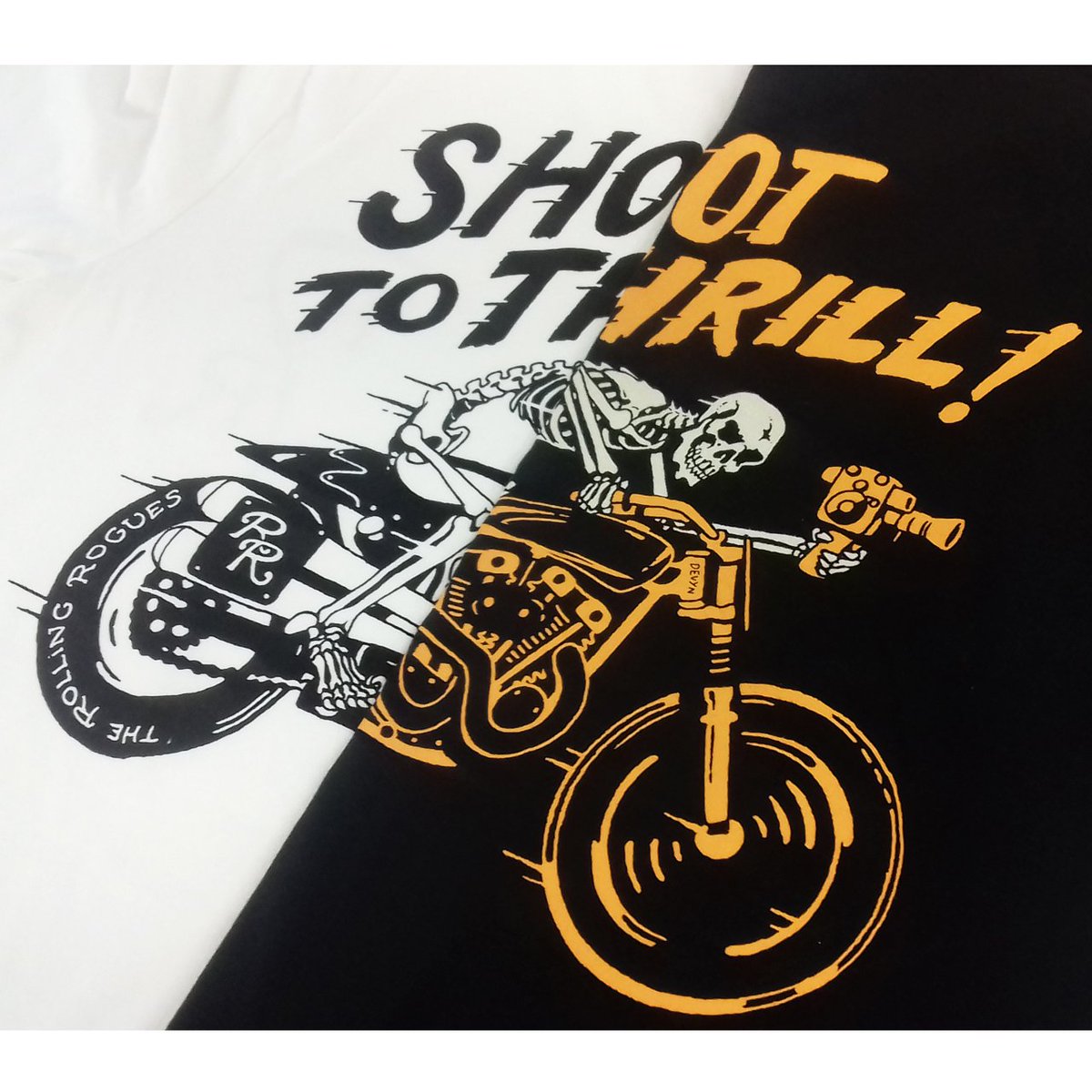 MemoryScreen_PS's tweet image. Hand printed for Rolling Rogues a few weeks ago. 
The whole range was a pleasure to be involved with from start to finish.

#militarymedia #agency #designagency #exmilitary #veteran #mediaspecialist #filmcrew #royalmarines #army #navy #tshirtprinting #silkscreenprinting #tshirt