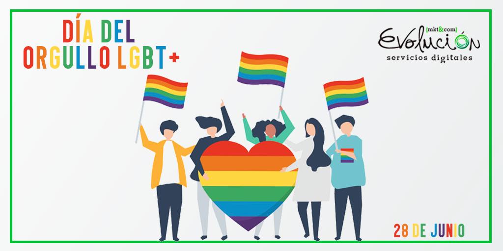 EvolucionMktCom's tweet photo. Hoy celebramos el #DiadelOrgulloLGBT #Pride #EvoluciónMKT #LoveIsLove  #PrideMonth https://t.co/5WN2lwQkkR