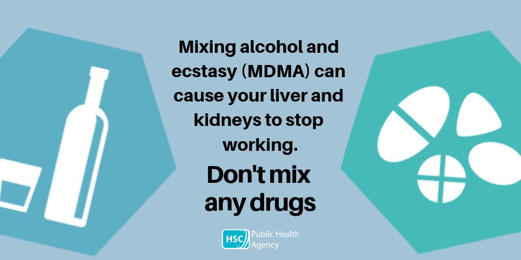 finansiere Charlotte Bronte hval Public Health Agency on Twitter: "Mixing #alcohol and #ecstasy (MDMA) can  cause your liver and kidneys to stop working. If you or someone you know  might have a problem with drug and/or