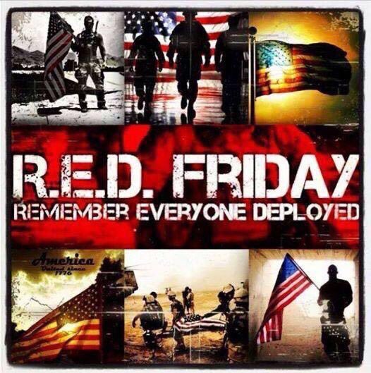 #REDFriday 
#NeverForget
#ThankYouForServing