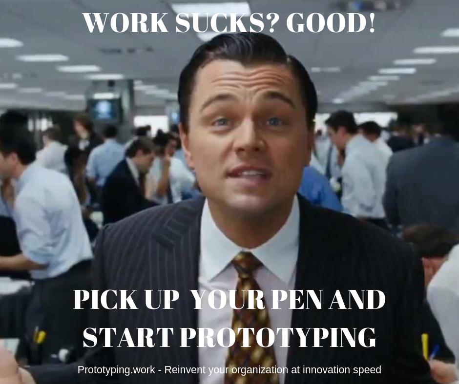 Prototypingwork's tweet image. Does your work suck? Good! Pick up your pen and start prototyping!

Follow Prototyping.work on LinkedIn and get daily inspiration. Practices you can experiment with, to make work fun again. linkedin.com/company/protot… #futureofwork #experiments #prototypingwork