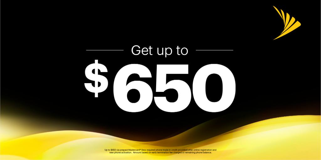 Good morning! It’s #SizzlingSprintWeekend, so you know what that means … get up to $650 💰 per line for switching to @sprint, all weekend long. Stop into your #Sprint store! sprint.co/2NlqfD7