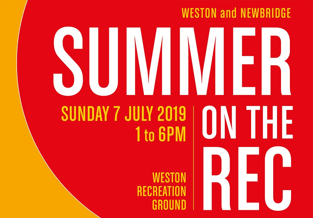Come to Summer on the Rec on Weston Rec on Sunday 7 July from 1-6pm. Browse along the “Village Street” and find out about lots of things that happen in this area.  Buy crafts and plants.