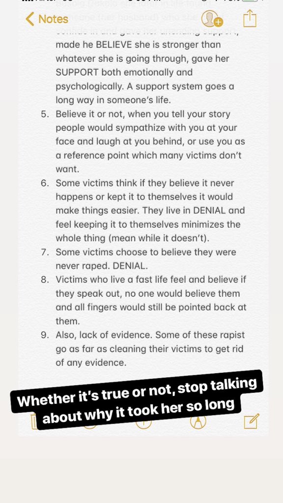 khadijatsodipe's tweet photo. The most annoying thing about this rape issue are people saying why is the just coming out. I’m sick to my stomach 🤮. My own 2cents https://t.co/SxwcBwZudh