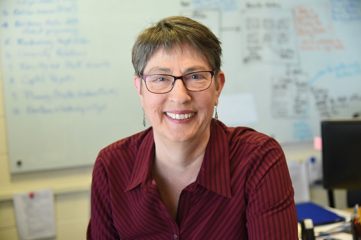 Joanne Riley in her office