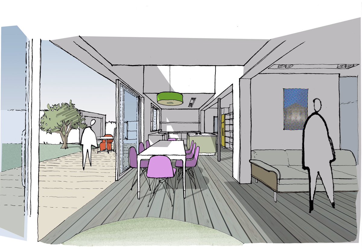 potentialetc's tweet image. I designed this double storey rear extension with atrium on a dated 70s chalet bungalow. Commission me to do an architectural design study for you at potentialetc.com. Prices from £150. Nationwide.