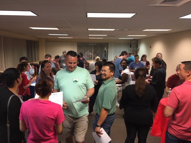 DCPASExcellence's tweet photo. DCELP 2019 Cohort 10 participants enjoying the Sunday evening Orientation mixer on June 23, 2019. #DCPASExcellence https://t.co/sK2GC6wzwP
