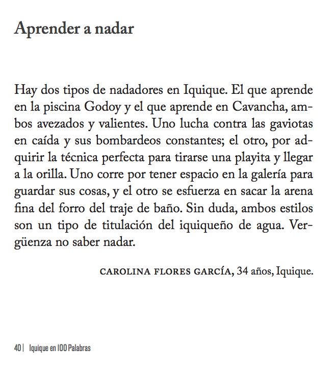 iquique100's tweet photo. #cuentodeldía: «Aprender a nadar»*

¡Participa en la versión IX de nuestro concurso de cuentos breves! Puedes enviar hasta 5 cuentos en https://t.co/vLJqzFkG61

*publicado en el libro con los mejores 100 cuentos de la versión VIII de #iquiqueen100palabras https://t.co/HiJQHpQ2C7