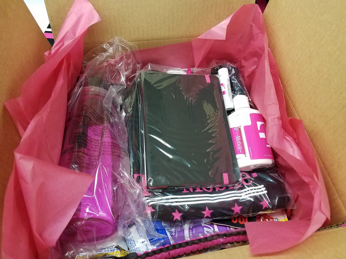 SueStew92's tweet photo. Loved being a part of making these care packages happen for @TMobile deployed employees! Who has #UnlimitedSupport - this group!  So excited to ship these out!
#MobilizeForService https://t.co/2YkfyEKEGw