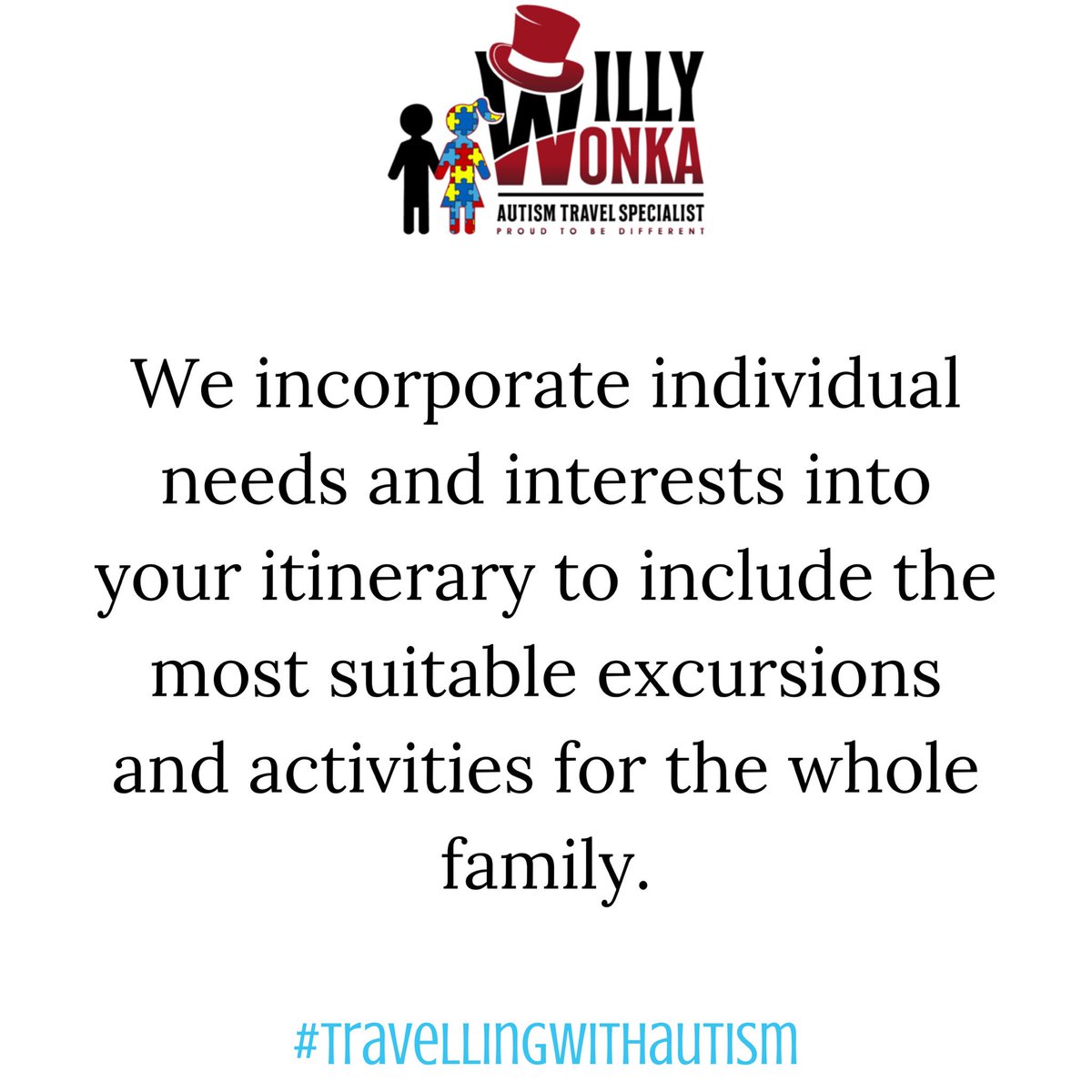We can arrange a variety of activities to keep everyone happy. With a full visual itinerary supplied before departure, every family member will know in advance where you will be going and what to expect.
If you can dream it, we can do it!
#travellingwithautism #autismtravel