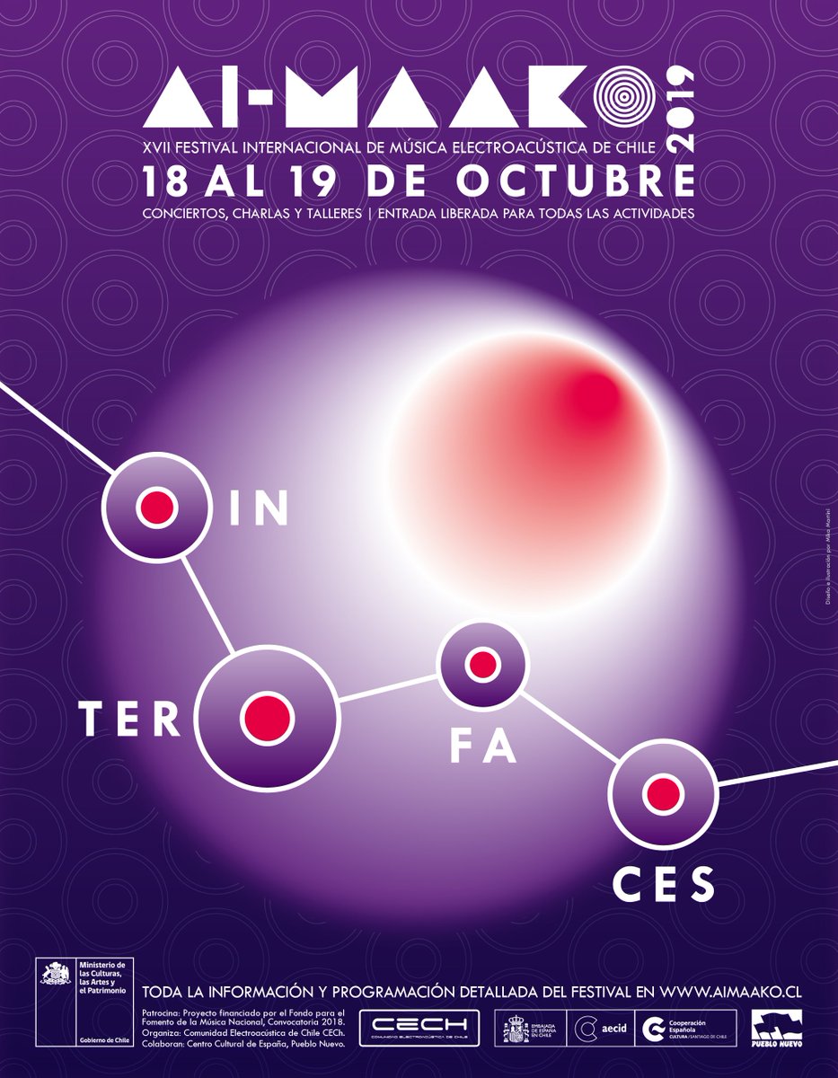 ComunidadCech's tweet photo. Informamos a uds. que el plazo de recepción de obras para la XVII versión el Festival Internacional de Música Electroacústica AI-MAAKO está próximo a su cierre. La fecha límite corresponde al día domingo 30 de junio de 2019. https://t.co/2rECs3FPP3