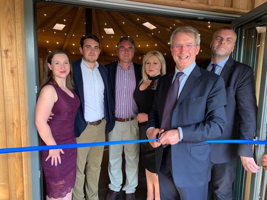 OwenPaterson's tweet photo. Many congratulations to Cosmo and Keeta Lloyd @HENLLEHALL, award-winning holiday accommodation. Great to open the new Henlle Heights Reception and Restaurant. https://t.co/ZYWtD4L12M