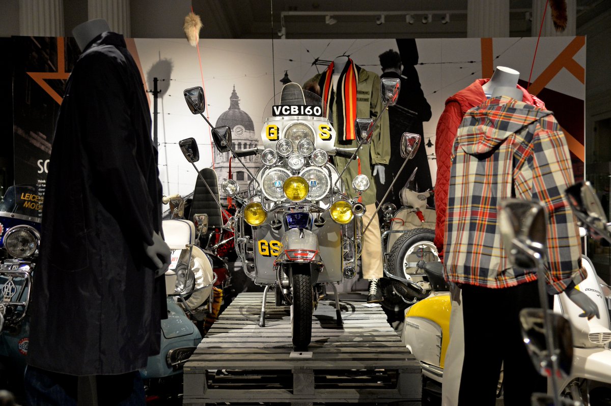 leicestermuseum's tweet photo. Last chance to see! @GenerationMods exhibition closes 5pm Sunday 30 June at #newwalkmuseum! Explore the 1960s #mods scene and see original scooters and clothing from #Quadrophenia! #generationmods https://t.co/buzRYF5cVn https://t.co/RaArDTUZKq