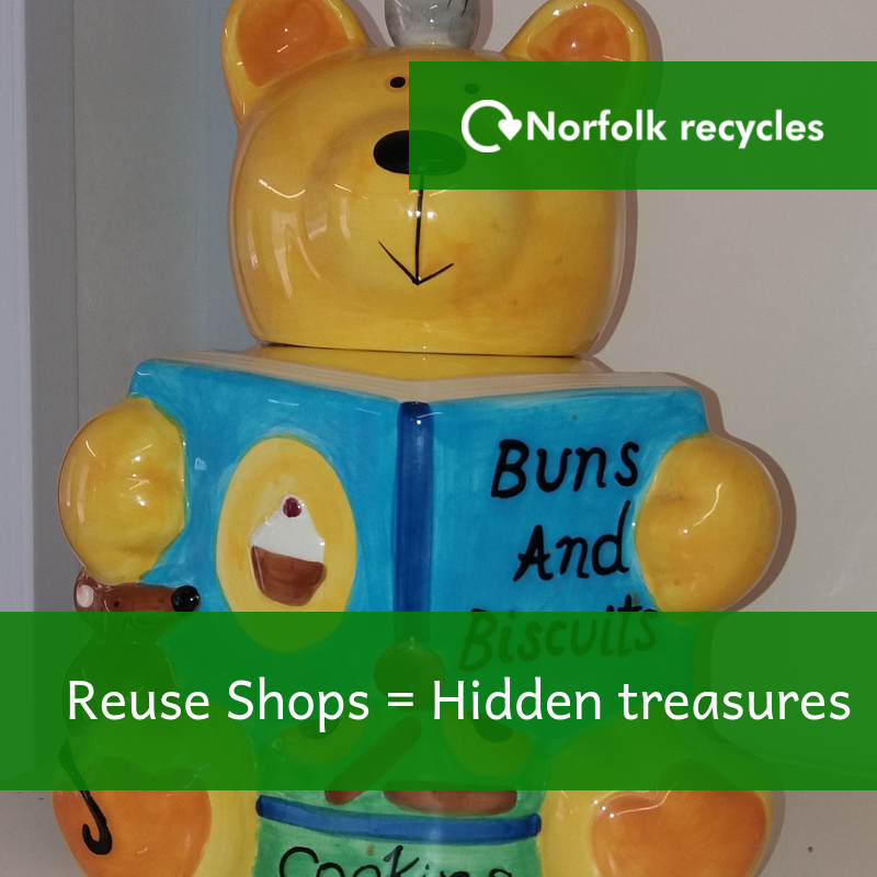 NorfolkRecycles's tweet photo. If like us you're partial to a biscuit with your afternoon cuppa, why not see if you can find a new biscuit tin like this one at your local #reuse shop ... #fabfindfriday
Biscuits! I can 'bearly' contain myself.
https://t.co/Np4O0iRqZP https://t.co/vlC9uqaNT0