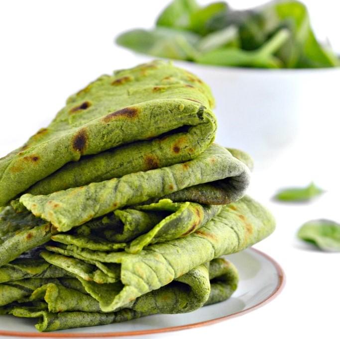 Easy Homemade Spinach Tortillas (Grain-Free, Gluten-Free) #recipe via <a href="/OttosCassava/">Otto's Naturals</a> ow.ly/a59S50uGXY3